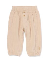 newborn broek mousseline lichtbruin