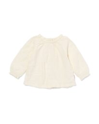 newborn T-shirt mousseline gebroken wit
