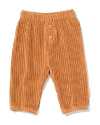 newborn broek rib velours bruin