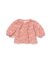 051 Newborn Blouse Mousseline Bloemen Ecru (ecru)