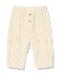 HEMA Newborn Broek Rib Velours Gebroken Wit (gebroken wit)