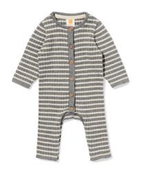 HEMA Newborn Boxpak Strepen Grijs (grijs)