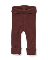 newborn meegroei legging LENZING™ ECOVERO™ rib donkerbruin donkerbruin