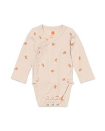 newborn meegroei overslagromper LENZING™ ECOVERO™ rib beertjes ecru