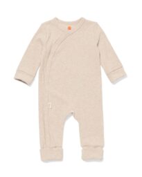 HEMA HEMA Newborn Meegroei Boxpakje LENZING™ ECOVERO™ Rib Zand (zand)
