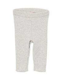 HEMA Newborn Legging Rib Grijsmelange (grijsmelange)