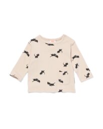 HEMA Takkie En Siepie Newborn T-shirt Rib Ecru (ecru)