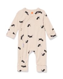 HEMA HEMA Takkie Newborn Meegroei Boxpakje LENZING™ ECOVERO™ Rib Ecru (ecru)