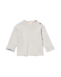 051 Newborn Shirt Rib Grijsmelange (grijsmelange)