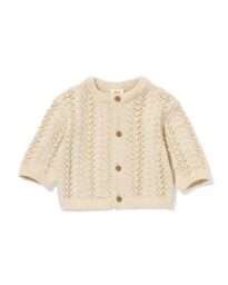 HEMA Newborn vest ajour ecru