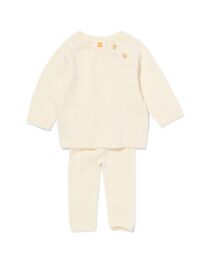 newborn kledingset kabel ecru