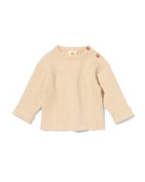 HEMA Newborn Trui Rib Zand (zand)