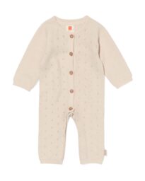 051 Newborn Jumpsuit Ajour Ecru (ecru)
