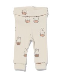 HEMA Nijntje Newborn Meegroei Legging Rib Ecru (ecru)