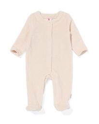 051 Newborn Boxpakje Velours Rib Ecru (ecru)