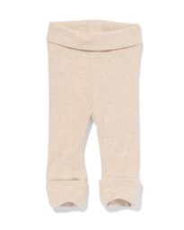 newborn meegroei legging rib met bamboe zand