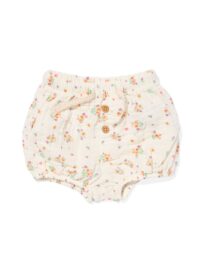 newborn pofbroekje mousseline gebroken wit