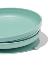 bord met afneembare zuignap blauw
