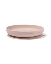 bord met afneembare zuignap 19cm beige