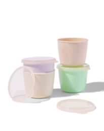 voedingspotjes met deksel 130ml - 4 stuks