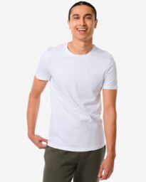 Heren T-shirt Regular Fit O-hals - 2 Stuks