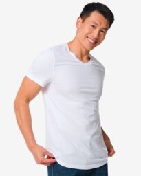 HEMA Heren T-shirt Regular Fit V-hals - 2 Stuks