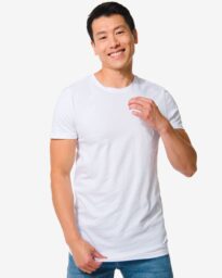 Heren T-shirt Regular Fit O-hals Extra Lang - 2 Stuks