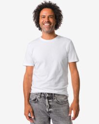 Heren T-shirts Slim Fit O-hals - 2 Stuks