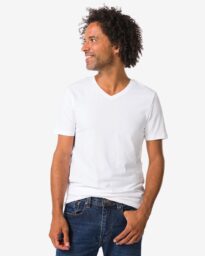 Heren T-shirts Slimfit V-hals Extra Lang - 2 Stuks