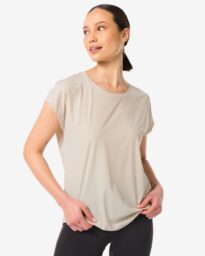 HEMA Dames Sportshirt Creme (creme)