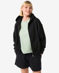 HEMA Dames Loungevest Zwart (zwart)