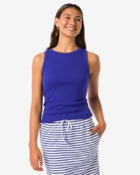 HEMA Dames Tanktop Dania Blauw (blauw)