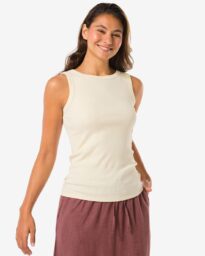 HEMA Dames Tanktop Gebroken Wit (gebroken wit)