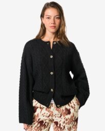 HEMA Damesvest Henna Zwart (zwart)