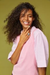 Damesshirt Sally Strepen