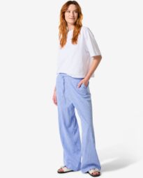 Damesbroek Sally Wide Leg Strepen