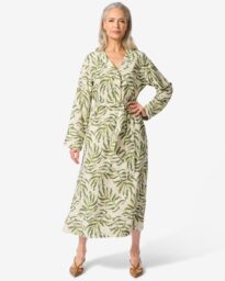 HEMA Damesjurk Sarie Bladeren Multi (multi)