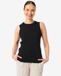 Dames Tanktop Frida Met Ribbels