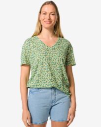 Dames T-shirt Evie Met Linnen