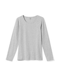 HEMA HEMA Dames Basic T-shirt Lichtgrijs (lichtgrijs)
