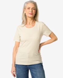 Dames T-shirt O-hals Gebroken