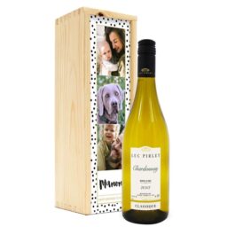 HEMA Witte wijn in kistje gepersonaliseerd