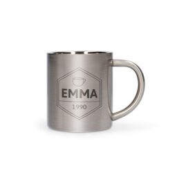 HEMA Rvs mok met tekst