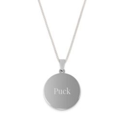 HEMA Ketting met gegraveerde hanger - rond