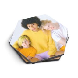 HEMA Onderzetters met foto - hexagon