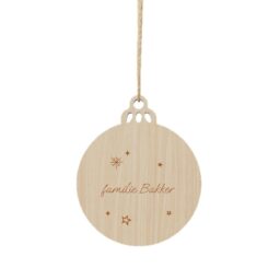 HEMA Houten kersthanger - bal set van 4