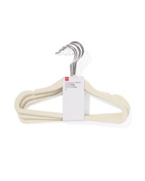 051 Kledinghanger Klein Velours Wit - 6 Stuks
