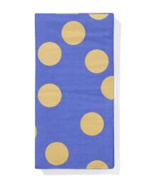 HEMA HEMA Servetten Stippen Blauw 40x40 -12 Stuks
