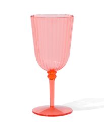 HEMA Glas 18.5cm Kunststof Koraal (feloranje)