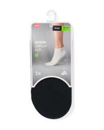 HEMA Dames Enkelsokken - 2 Paar Zwart (zwart)